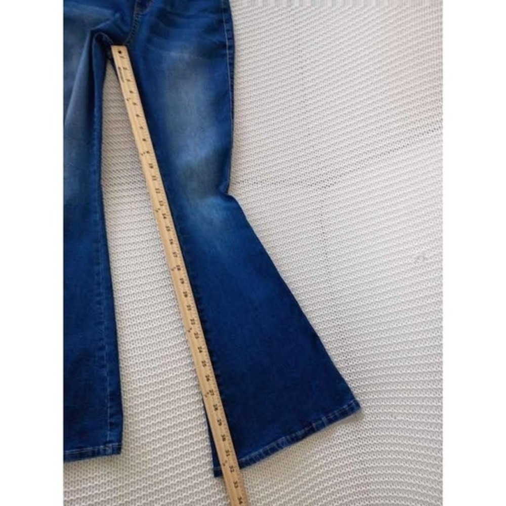Flying Banana High Rise Flare Jeans 28x32 Medium Wash Bell Bottom Cowgirl Boho - Picture 6 of 10